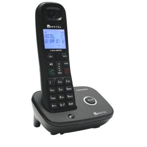 Beetel X92 2.4Ghz Cordless Landline Phone,Dual Mode DTMF/FSK,1 Line 7 Segment LCD Display & Blue LED Backlit,Illuminated Keypad,2 Way Speaker Phone,6 Step Ringer Volume Control (Black)(X92)