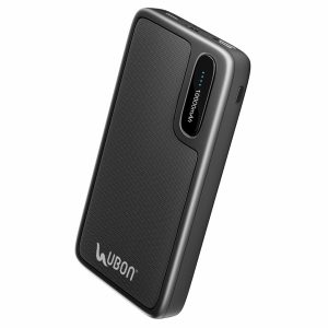UBON PBX31 Power Punch 10000mAh Powerbank | 15W Fast Charging | Dual Input & Output Ports | Compact Portable Charger with Overheating Protection (Black)